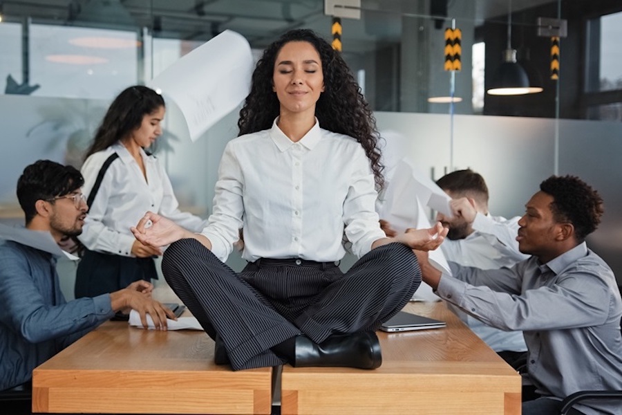 meditation durant le travail